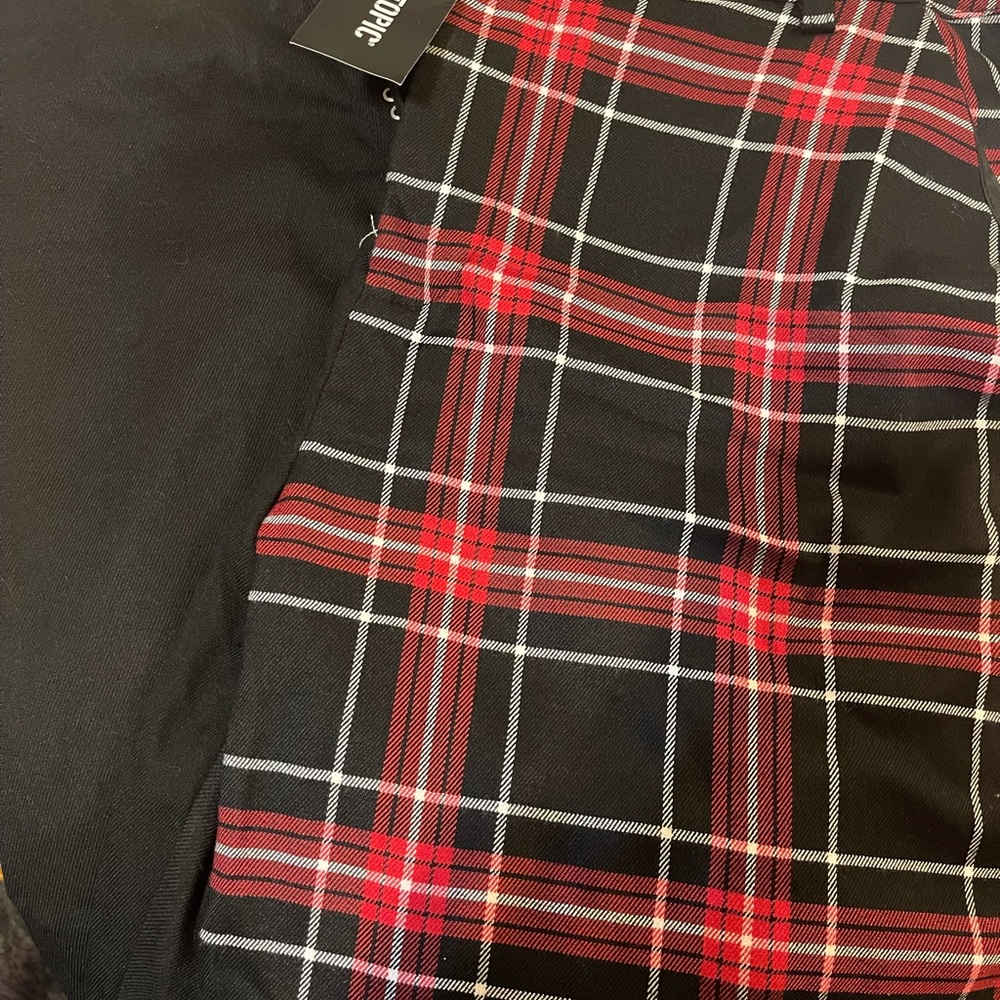 Red and Black Plaid pants